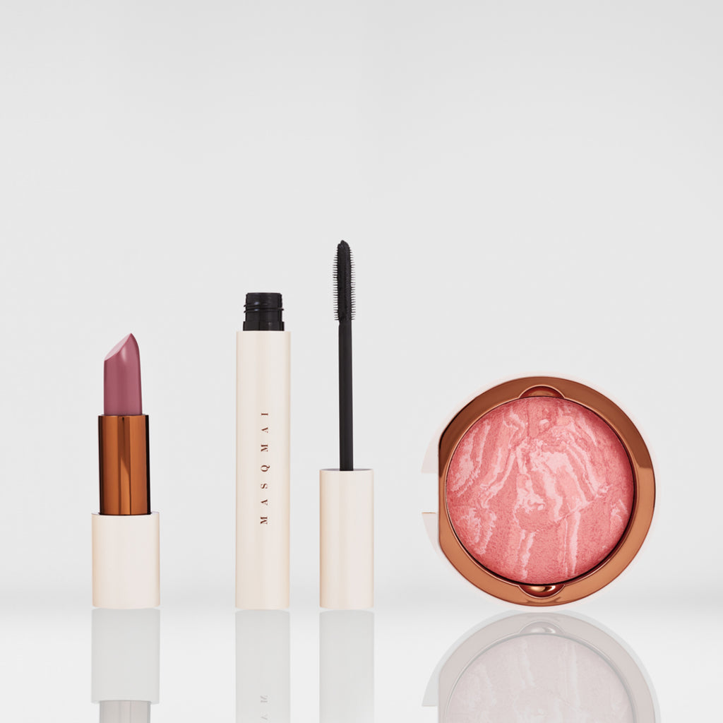 Make Up Essentials Set - Blush, mascara e rossetto labbra